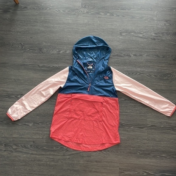⭐️HP⭐️SzXS The North Face Giacca Donna Fanorak in Spiced Coral Multi EUC - Picture 7 of 16